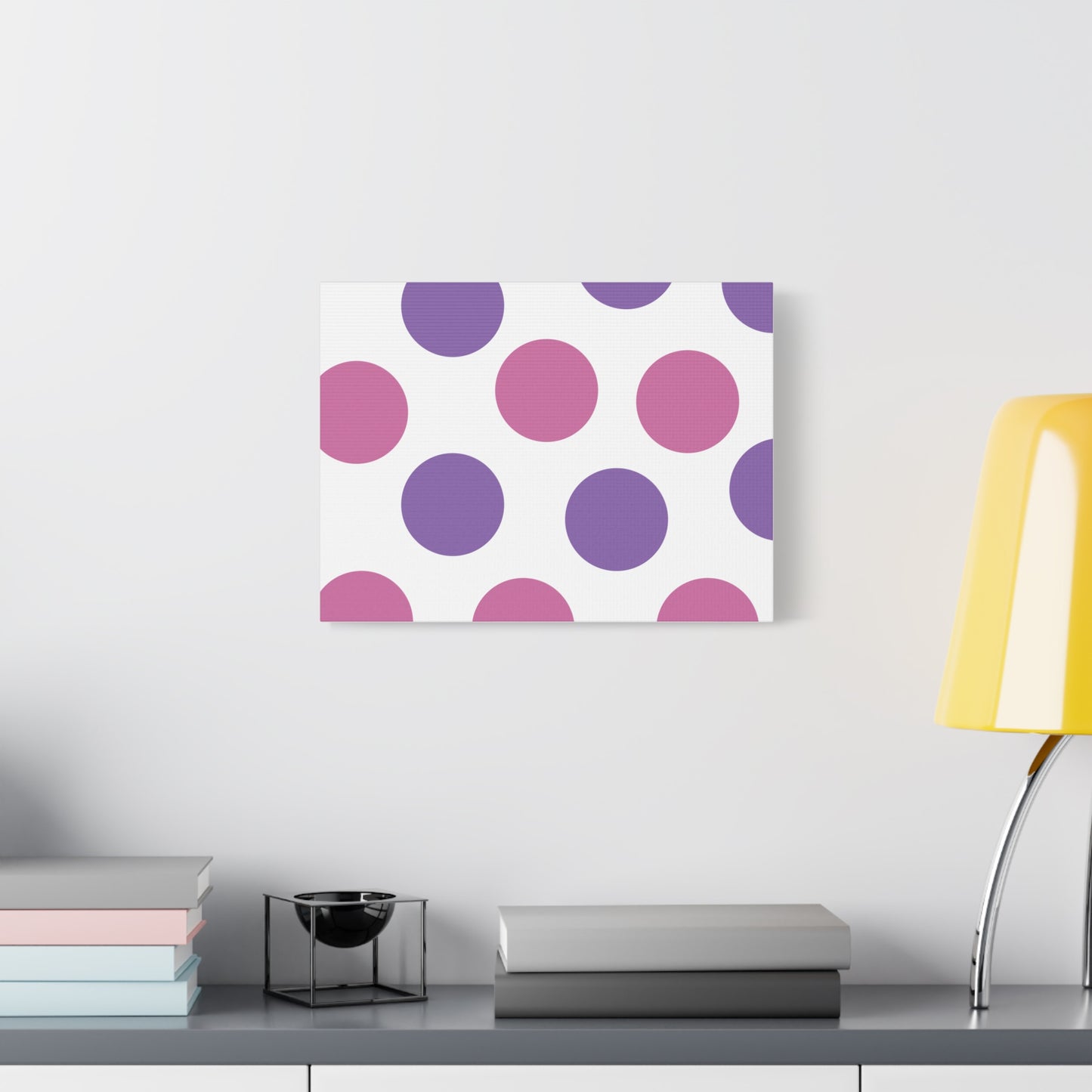 Polka Dot Canvas Wall Art