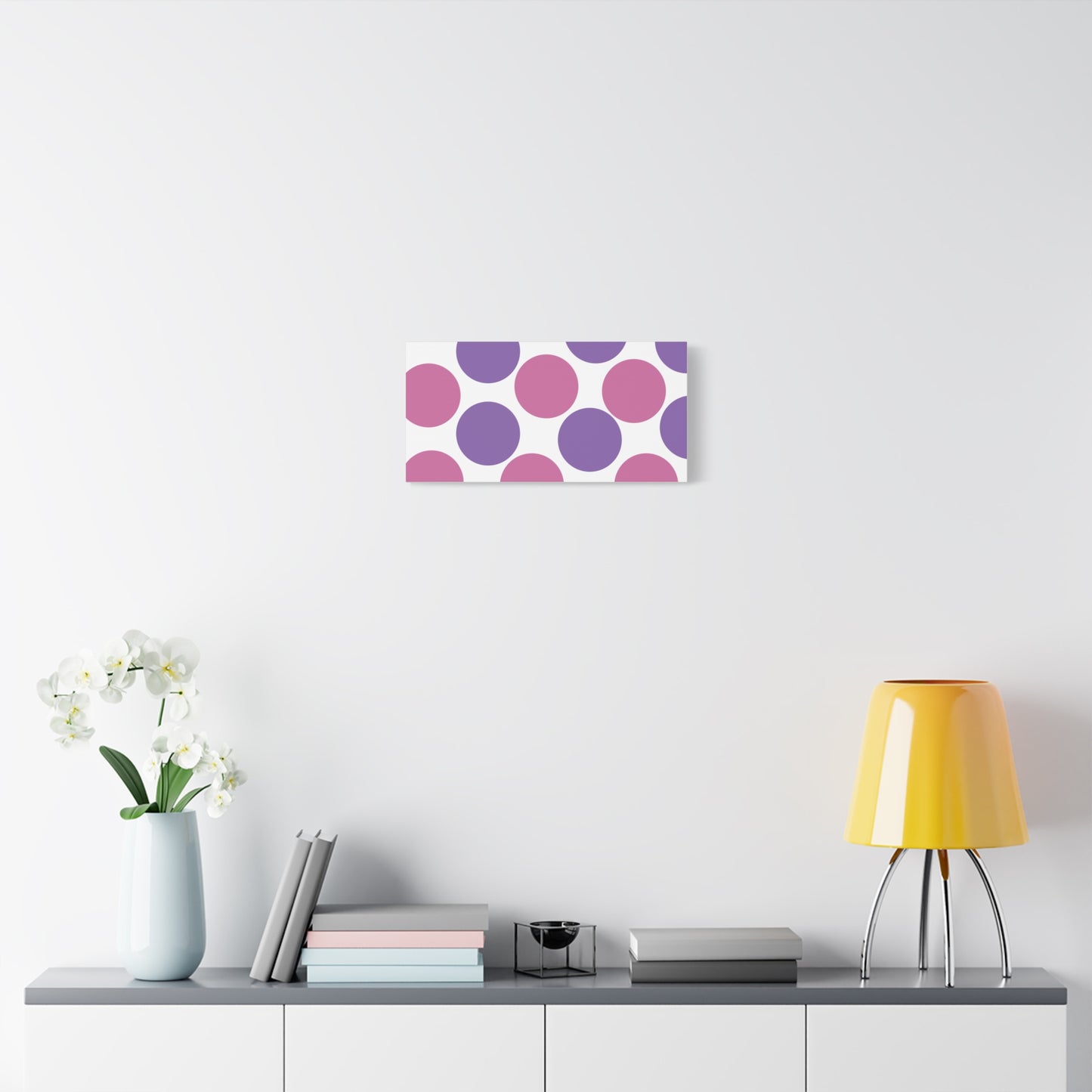 Polka Dot Canvas Wall Art