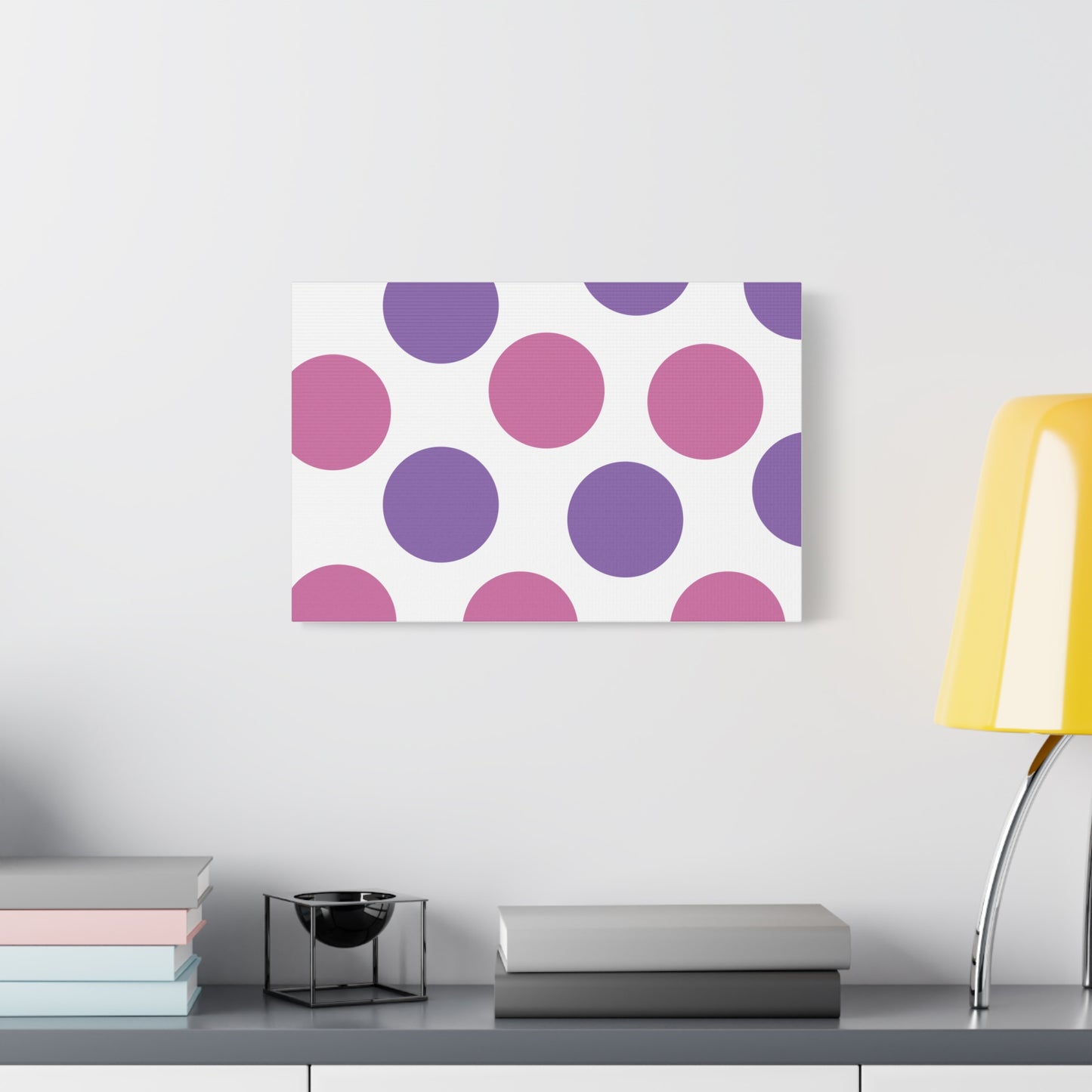 Polka Dot Canvas Wall Art
