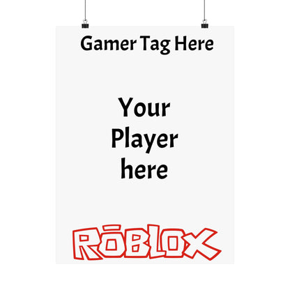 Customizable Roblox Poster