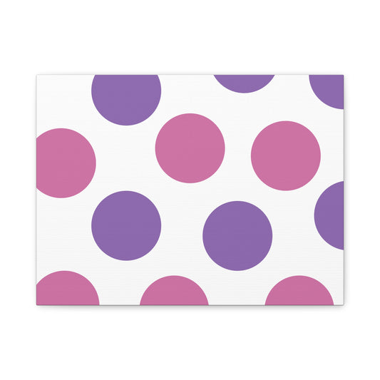 Polka Dot Canvas Wall Art