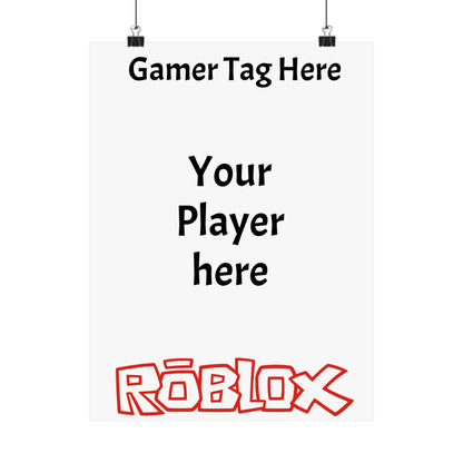 Customizable Roblox Poster