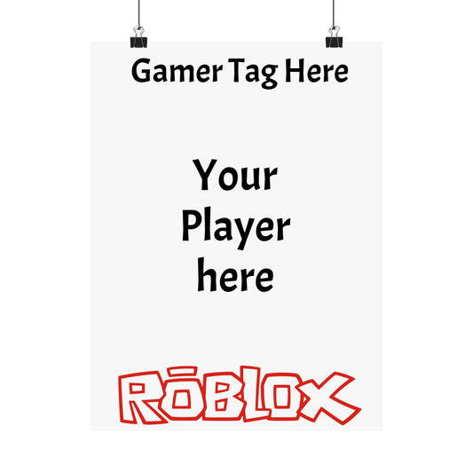 Customizable Roblox Poster
