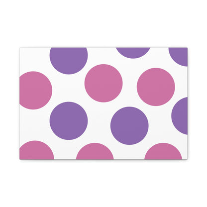 Polka Dot Canvas Wall Art