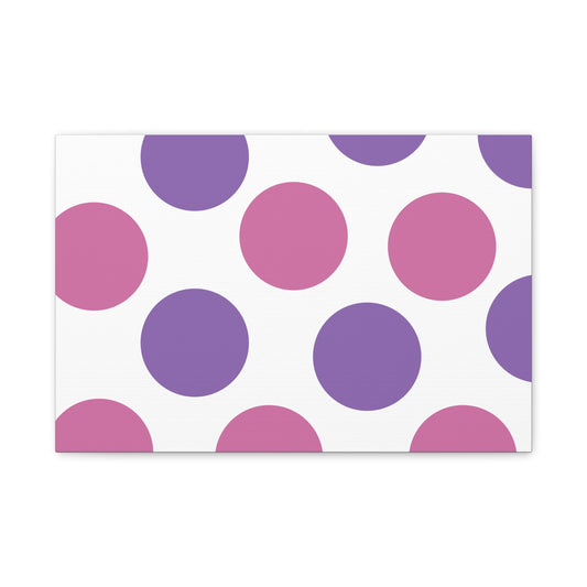Polka Dot Canvas Wall Art