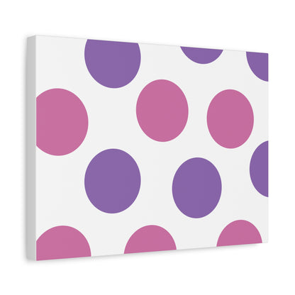 Polka Dot Canvas Wall Art