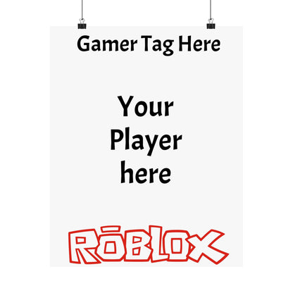 Customizable Roblox Poster