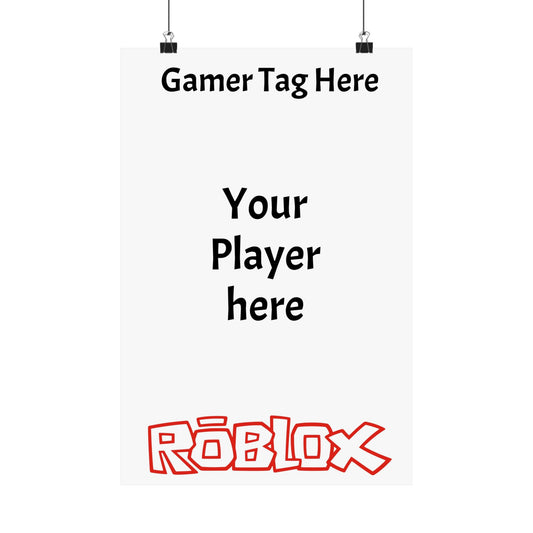 Customizable Roblox Poster